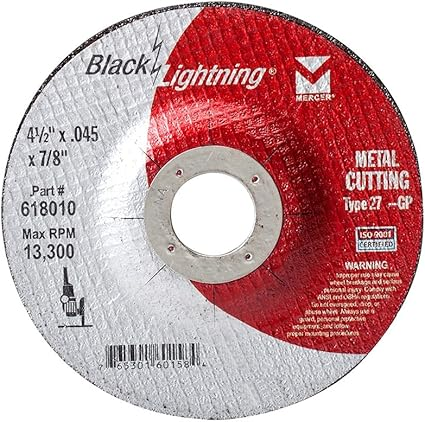 #618010 4-1/2X.045X7/8 TYPE 27 THIN CUT-OFF WHEEL ALUM OX.