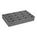 BINS DL16B 16 HOLE LARGE TRAY BLACK