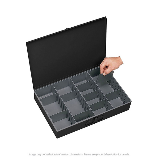 BINS ADLC ADJUSTABLE LARGE TRAY BLACK