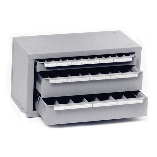 CHAMD1 1/16-1/2 EMPTY 3 DRAWER DRILL BIT DISPENSER