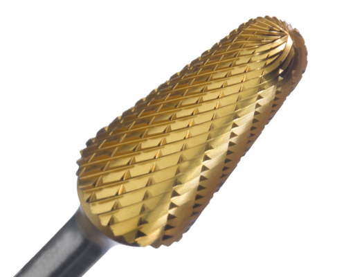 CHAMSL1 14 DEG. TAPER W/RADIUS END CARBIDE BUR