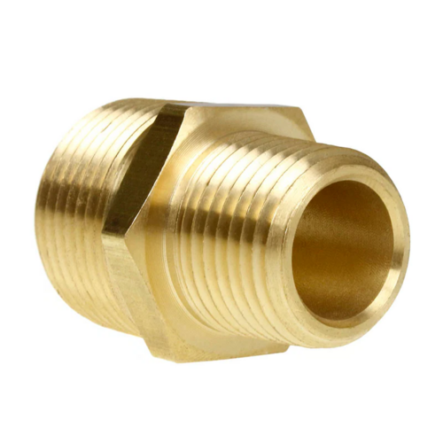 DANA3325X12X8 3/4X1/2 HEX NIPPLE BRASS