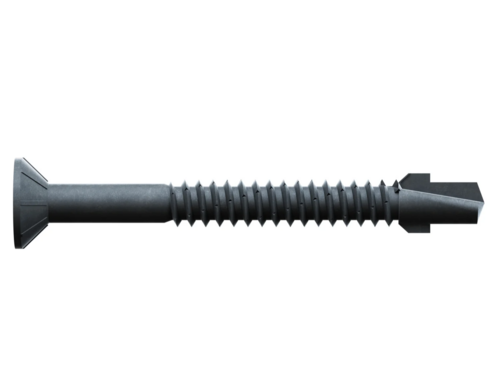 #TBP1460R1000 14X2-3/8 Flat HD/NIBS, SQ. Drive TEK Screws W/Wings, BLK Phos