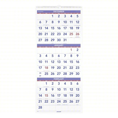 #2025-12X27 THREE-MONTH WALL CALANDER