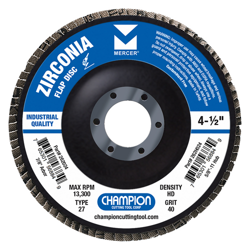 #272080 4-1/2X7/8 80 GRADE TYPE 27 FLAP DISC SD  STANDARD DENSITY