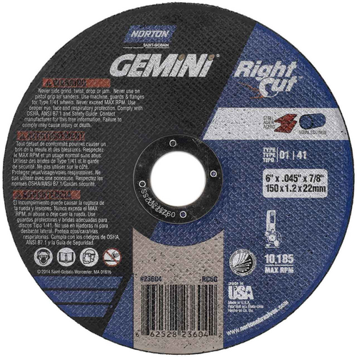 #66252823604 T01/T41 6X.045X7/8 GEMiNI RIGHT CUT