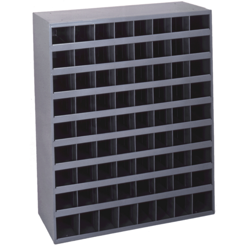 BINS 363-95 72 HOLE BIN GRAY