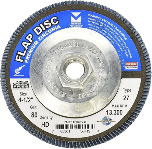 #05539563744 4-1/2X7/8 80 GRADE TYPE 27 FLAP DISC