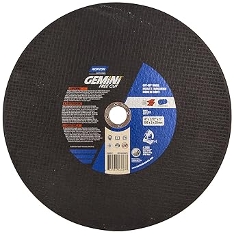 #3G12 14"X3/32X1" 36 GRIT ALUMINUM OXIDE CUT-OFF WHEEL