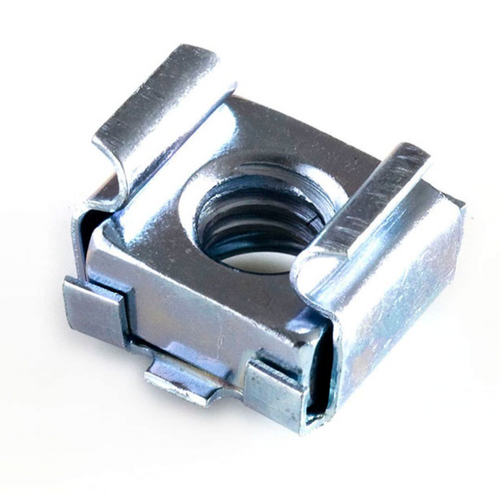 #90680A610 1/4-20 "CAGE NUT" SNAP=IN NUT ZP  .064-.105 PANEL THICKNESS