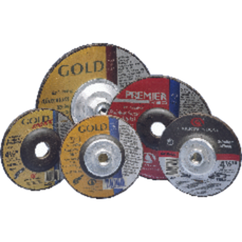 #05539502834 4"X.125X5/8 TYPE 27 CARBO GOLD CUTTING WHEEL FOR STEEL/METAL/STAINLESS STEEL