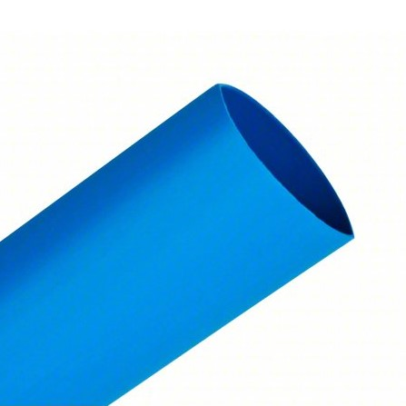HS .375X48.00 BU 3/8X48" BLUE POLYOLEFIN SINGLE WALL HEAT SHRINK TUBING