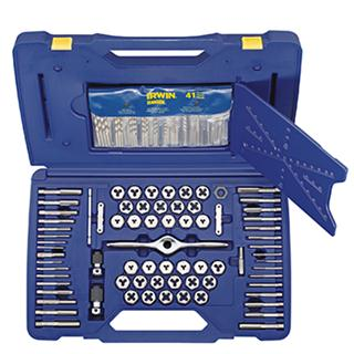 #IRWIN1813817 TOOLS TAP AND DIE SET PERFORMANCE THREADING SYSTEM DELUXE 116-PIECE