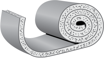 #OE-12114 1/2X1-1/4 10' RL OPEN EDGE SPONGE GASKET