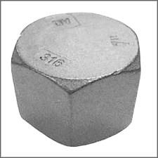 PCAP .125 1/8 PIPE CAP BLK