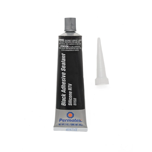 PER 81158 3 OZ. TUBE BLACK SILICONE ADHESIVE SEALANT PERMATEX
