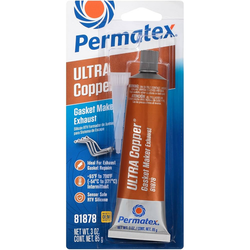 PER 81878 3 OZ. TUBE ULTRA COPPER RTV SILICONE GASKET MAKER PERMATEX