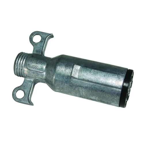 PHIL 15-730 HEAVY DUTY ZINC DIE-CAST PLUG CONNECTOR WITH CABLE GUARD