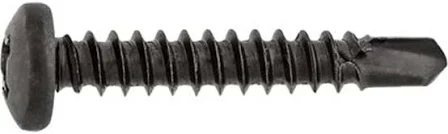 PHT 08X.500 BLACK 8X1/2 PAN HD PHIL TEK SCREW BLK
