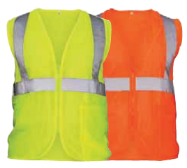 SAS 690-1211 TRAFFIC SAFETY VEST, LIME GREEN WHITE STRIPE XXL