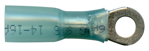 TER 1604 HS 16-14GA #8 RING HEAT SHRINK TERMINAL