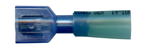 TER 1672FIN HS 16-14GA MALE FULLY INSUL HEAT SHRINK