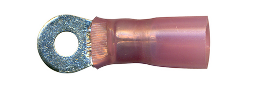 TER 2510 HS 8GA #10 RING HEAT SHRINK TERMINAL
