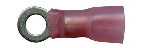TER 2514 HS 8GA. 1/4 RING HEAT SHRINK TERMINAL