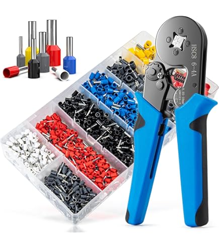 #X003DW7VUZ FERRULE CRIMPING TOOL KIT, FERRULES INSUL WIRE TERM. FOR AWG 22-8