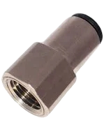 PAR#66LF-4-2 1/4X1/8 FEMALE PIPE CONNECTOR PRESTOLOK NICKEL PLATED COMPOSITE FITTING