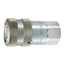 PAR#FF-1001-16-FO 1" FF NONSPILL COUPLER W/ 1-5/16-12 PORT ENDS