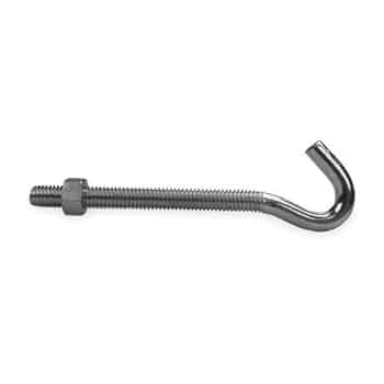 #12193 3/8-16X3-7/8 SCREW HOOK WITH MACHINE THREAD AND HEX NUT