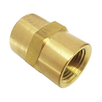 ISO-B 1/8 COUP TO 1/8 FEM PIPE BRASS