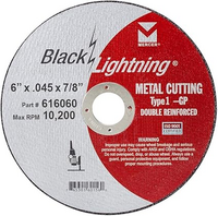 6X.045X7/8 TYPE 1 THIN CUT-OFF WHEEL ALUM OX.