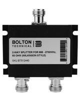 BOLTON TECHNICAL LOW-PIM 2-WAY SPLITTER 698-2700MHZ 50 OHM (WILKINSON STYLE)
