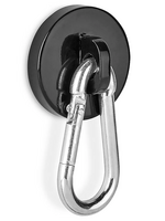 CARABINER MAGNETIC HOOK, 110 LBS. STRONG MAGHOOK HD W/ SWIV CARABINER HOOK