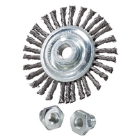 4X3/16X5/8 KNOT WIRE WHEEL, STRINGER BEAD WIRE WHEEL FOR ANGLE GRINDER, CARBON STEEL