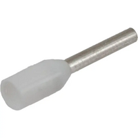 INSULATED WIRE FERRULE, WHITE 22GA .31 PIN LENGTH