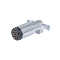 6-WAY ROUND PIN METAL TRAILER CONNECTOR - PLUG