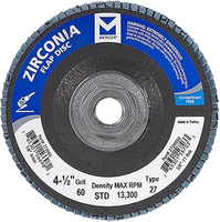 4-1/2X5/8-11 60 GRIT FLAP DISC