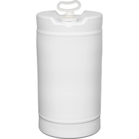 15 GALLON NATURAL  TIGHT HEAD PLASTIC DRUM, 2