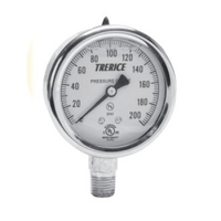 2-1/2 SS CASE GF 0/300 PSI 1/4 BRZ