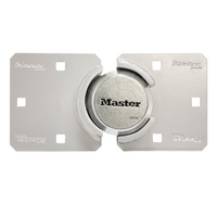 MASTER LOCK CHROME PUCK LOCK HEAVY DUTY HIDDEN SHACKLE LOCK AND HASP