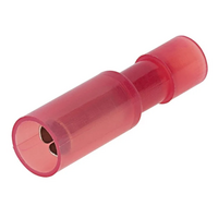 22-18GA. .157 FULLY INSULATED FEMALE BULLET RECEPTACLE