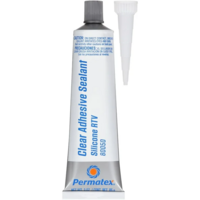 3OZ CLEAR RTV SILICONE PERMATEX