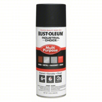 SEMI-FLAT BLACK RUST-OLEUM 12 OZ.