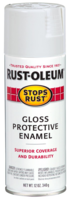 GLOSSY WHITE RUST-OLEUM 12 OZ.