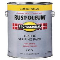 YELLOW LATEX TRAFFIC STRIPING PAINT 1 GAL.