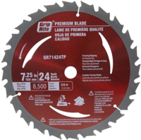 7-1/4 24T CARBIDE TIP CIRCULAR SAW BLADE