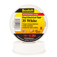 3/4 X 66' 3M SCOTCH VINYL WHITE ELECTRICAL TAPE